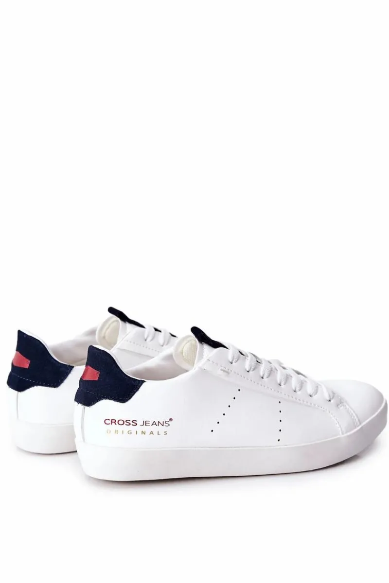 Trampki Męskie Cross Jeans>Cross Jeans Trampki Męskie Białe II1R4012C