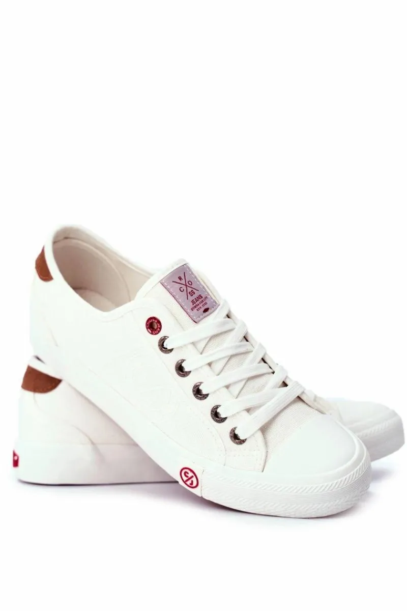 Clearance Cross Jeans Trampki Męskie Białe FF1R4055C