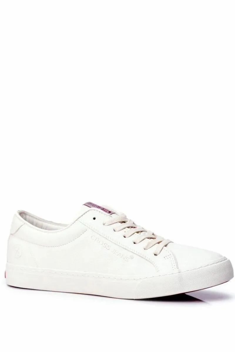 Trampki Męskie Cross Jeans>Cross Jeans Trampki Męskie Białe FF1R4035C