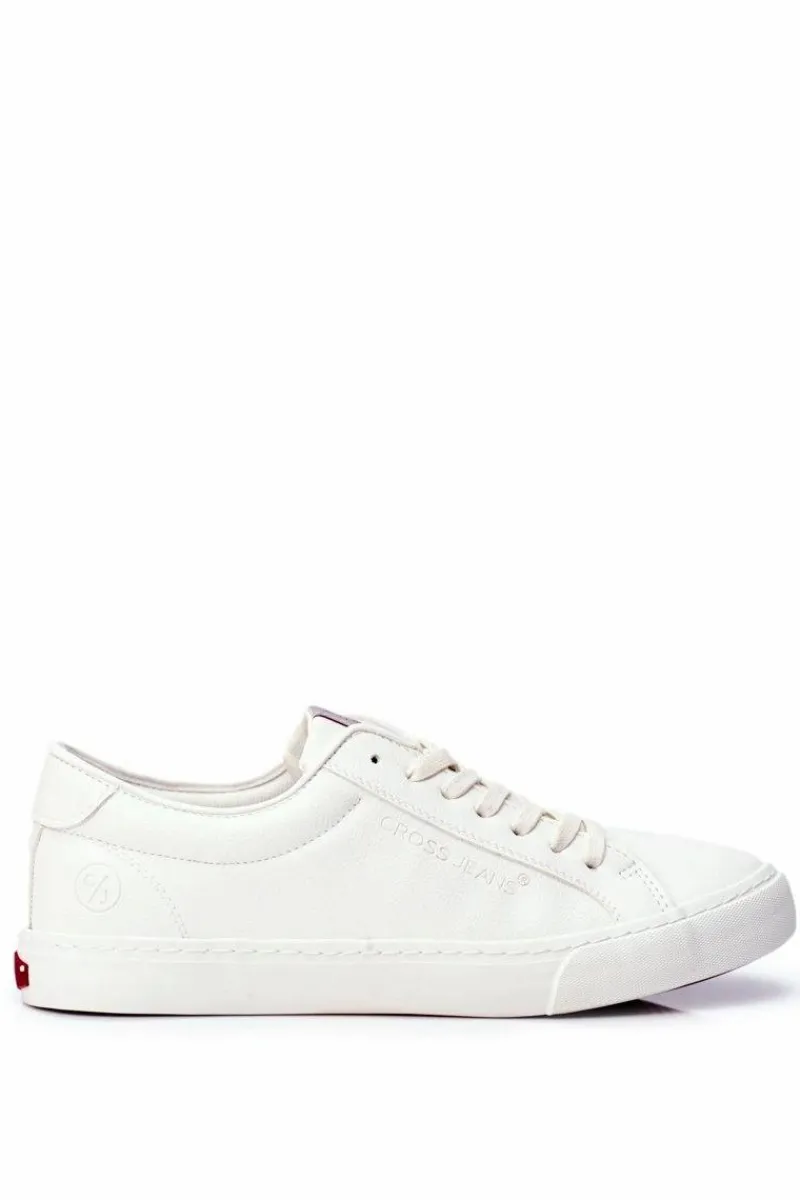 Trampki Męskie Cross Jeans>Cross Jeans Trampki Męskie Białe FF1R4035C