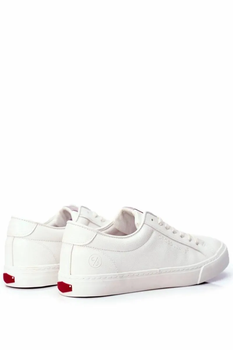 Trampki Męskie Cross Jeans>Cross Jeans Trampki Męskie Białe FF1R4035C