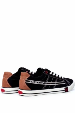 Best Cross Jeans Trampki Męskie Czarne FF1R4041C