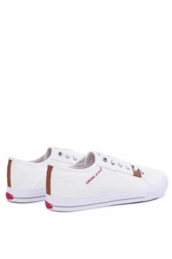 Outlet Cross Jeans Trampki Męskie Klasyczne Materiałowe Białe DD1R4029