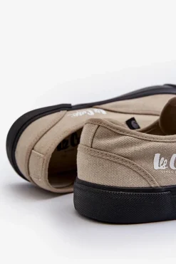 Outlet Trampki Męskie LCW-24-02-2149 Beżowe Męskie Trampki Niskie|Trampki Męskie Niskie