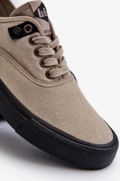 Outlet Trampki Męskie LCW-24-02-2149 Beżowe Męskie Trampki Niskie|Trampki Męskie Niskie