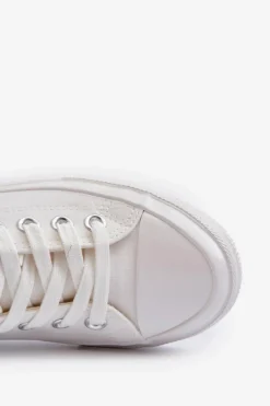 Sale Trampki Męskie Niskie Big Star NN174111 Białe Męskie Trampki Męskie Big Star|Trampki Niskie