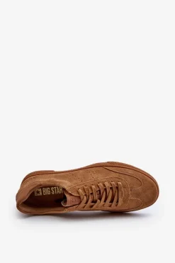 Clearance Trampki Męskie Zamszowe Big Star NN174186 Camel Męskie Trampki Męskie Big Star|Trampki Niskie