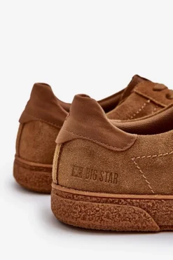 Clearance Trampki Męskie Zamszowe Big Star NN174186 Camel Męskie Trampki Męskie Big Star|Trampki Niskie