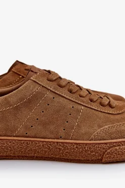 Clearance Trampki Męskie Zamszowe Big Star NN174186 Camel Męskie Trampki Męskie Big Star|Trampki Niskie