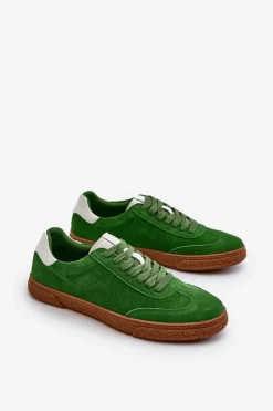 Trampki Męskie Big Star|Trampki Niskie></noscript>Big Star Shoes Trampki Męskie Zamszowe Big Star NN174188 Zielone