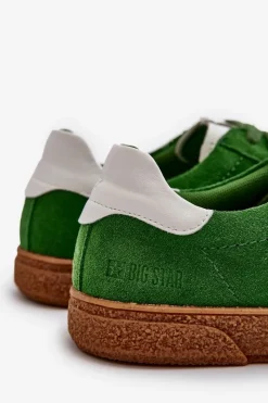 Trampki Męskie Big Star|Trampki Niskie></noscript>Big Star Shoes Trampki Męskie Zamszowe Big Star NN174188 Zielone