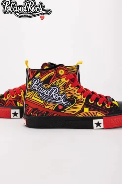 Online Big Star Shoes Trampki Pol'and'Rock Festival X Big Star SS174501 Czarno-Czerwone