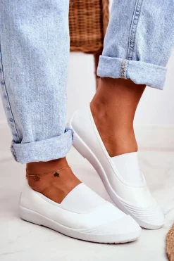 Discount Trampki Slip On Wsuwane Tenisówki Białe Justy Damskie Trampki Damskie Slip-On|Trampki Damskie Niskie
