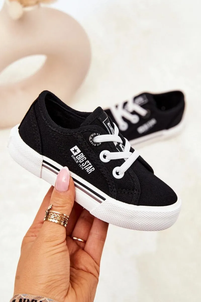 Chłopięce|Dziewczęce>Big Star Shoes Trampki Wsuwane Big Star JJ374169 Czarne