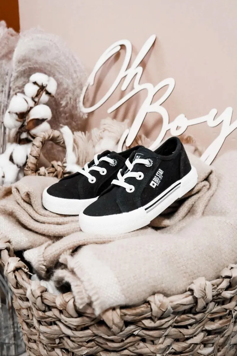 Chłopięce|Dziewczęce>Big Star Shoes Trampki Wsuwane Big Star JJ374169 Czarne