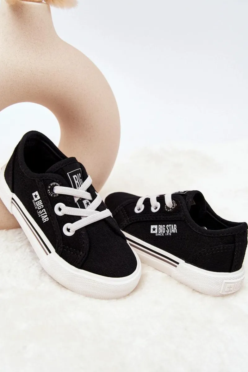 Chłopięce|Dziewczęce>Big Star Shoes Trampki Wsuwane Big Star JJ374169 Czarne