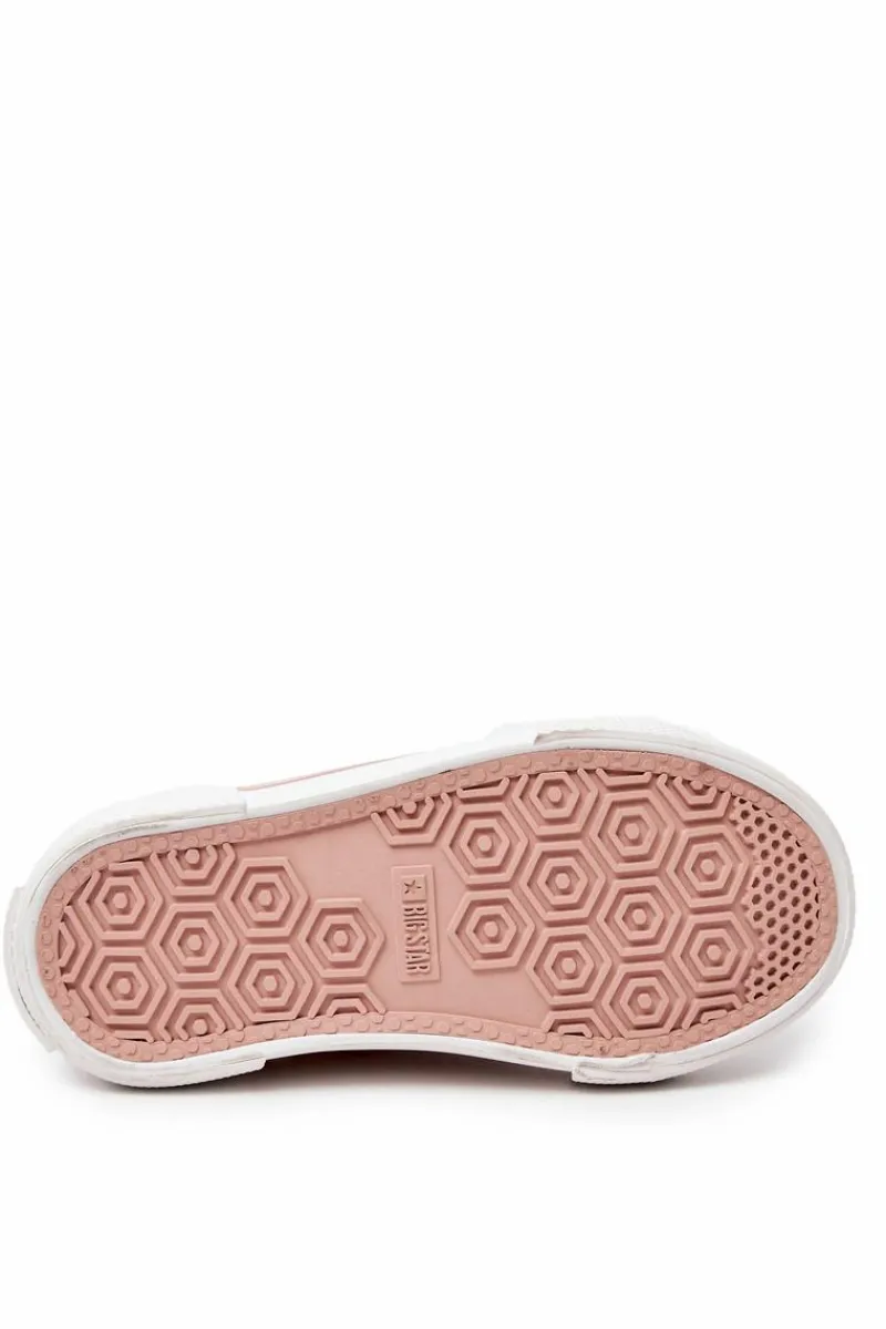 Online Big Star Shoes Trampki Wsuwane Big Star JJ374166 Jasnoróżowe