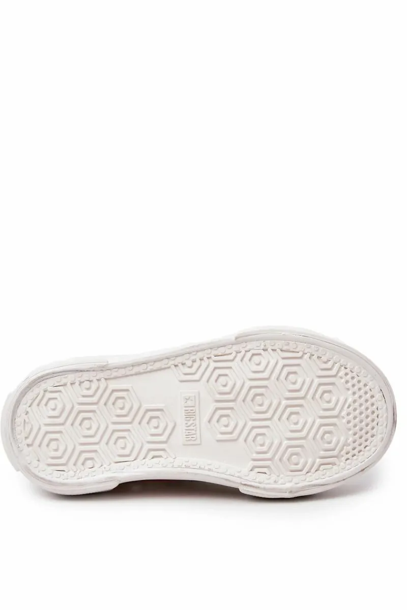 Best Trampki Wsuwane Big Star JJ374165 Białe Dzieci Chłopięce|Dziewczęce