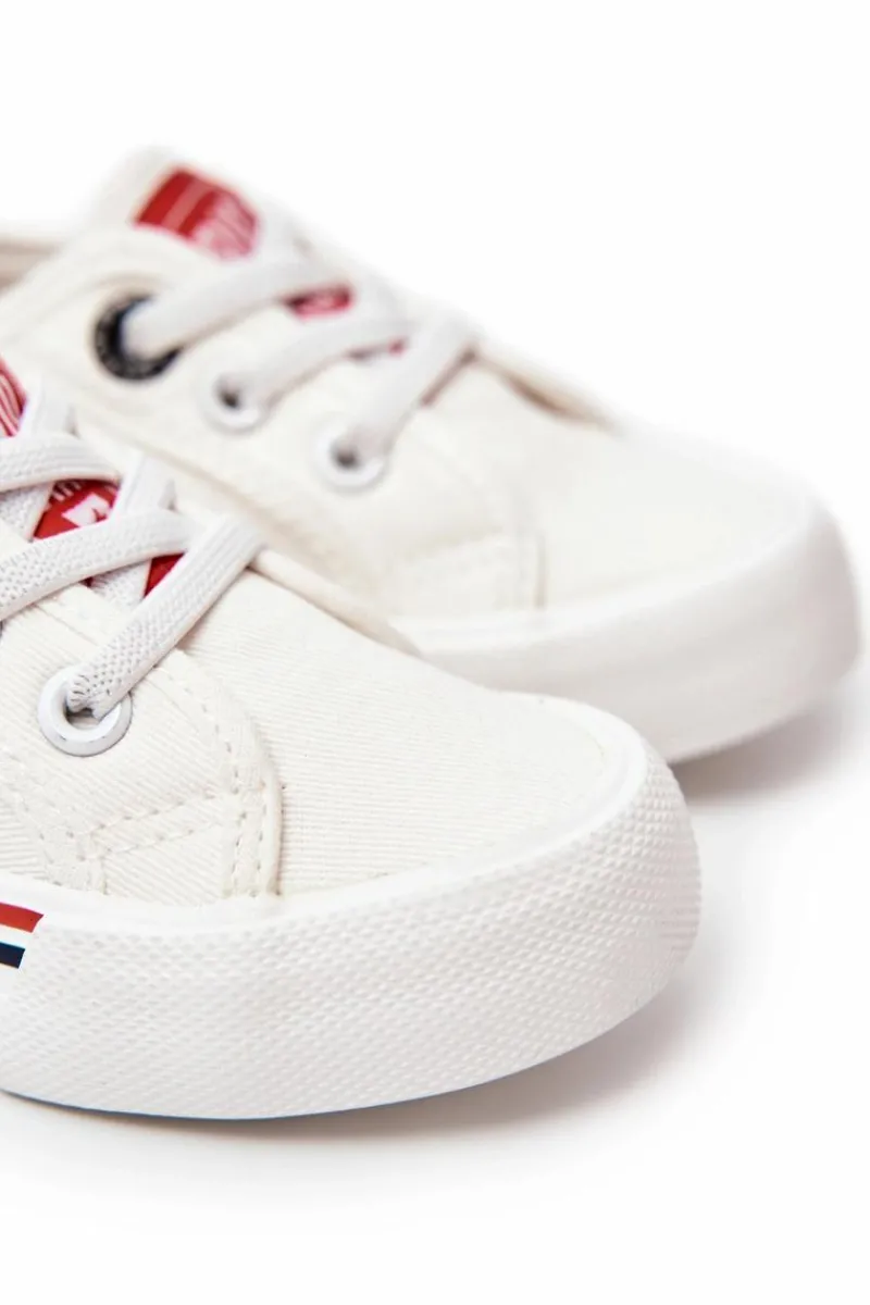 Best Trampki Wsuwane Big Star JJ374165 Białe Dzieci Chłopięce|Dziewczęce