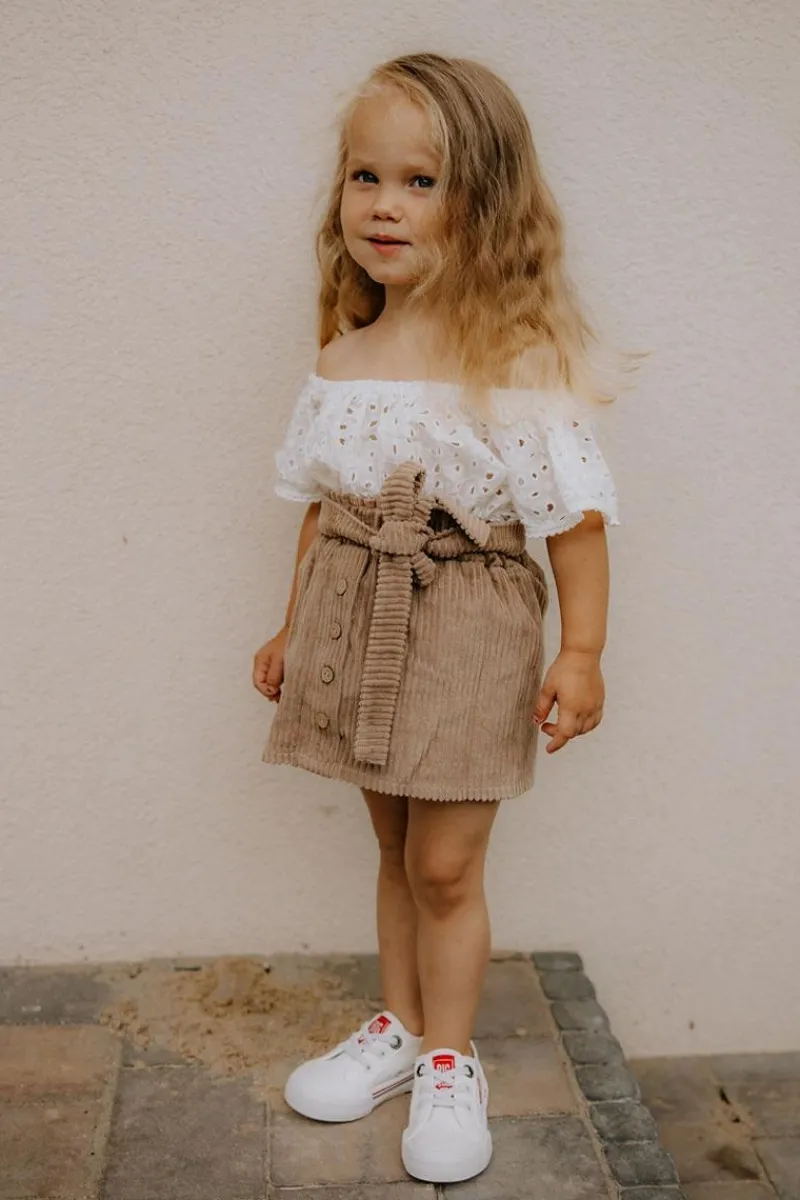 Best Trampki Wsuwane Big Star JJ374165 Białe Dzieci Chłopięce|Dziewczęce