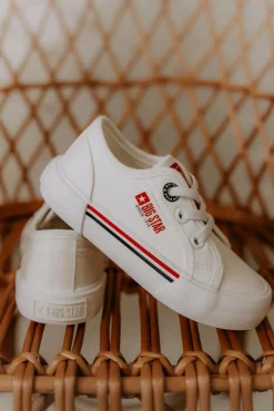 Best Trampki Wsuwane Big Star JJ374165 Białe Dzieci Chłopięce|Dziewczęce