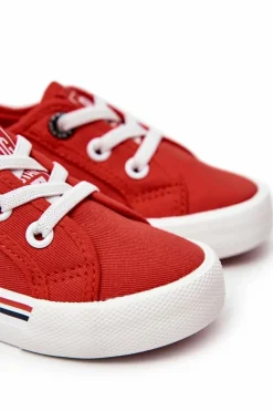 New Big Star Shoes Trampki Wsuwane Big Star JJ374167 Czerwone