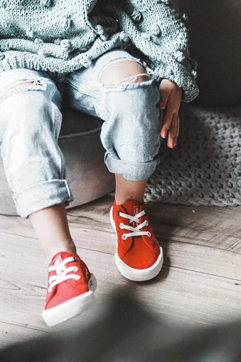 New Big Star Shoes Trampki Wsuwane Big Star JJ374167 Czerwone