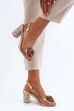 Sandały Z Cholewką|Sandały Na Obcasie><noscript><img width=