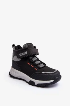 Hot Big Star Shoes Trapery Dziecięce Memory Foam Czarne Big Star KK374121