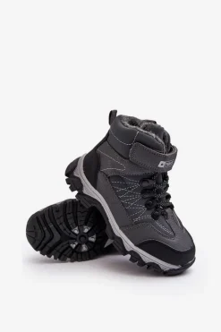 New Trapery Dziecięce Ocieplone Wełną Grafitowe Ehas Dzieci Chłopięce|Dziewczęce