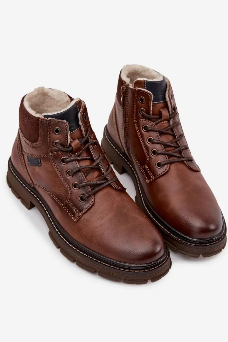 Outlet Wrangler Trapery Męskie Ocieplane 20253034.JCU Brązowe Brązowy