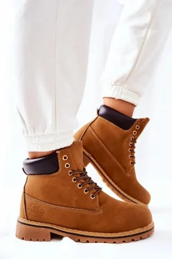 Outlet Trapery Ocieplane Ciemnobeżowe Crush Damskie Chłopięce|Dziewczęce