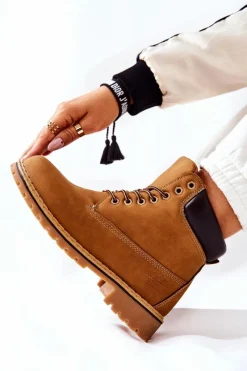 Outlet Trapery Ocieplane Ciemnobeżowe Crush Damskie Chłopięce|Dziewczęce