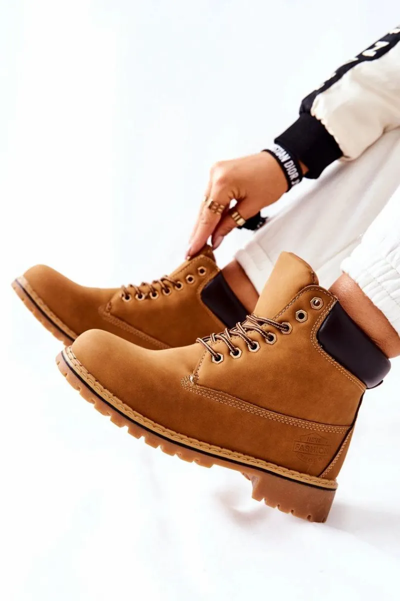 Outlet Trapery Ocieplane Ciemnobeżowe Crush Damskie Chłopięce|Dziewczęce