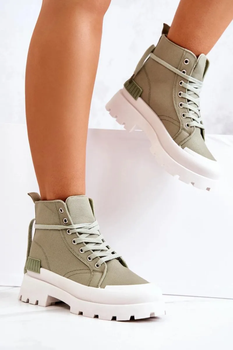 Online Boto Trapery Wiązane Zielone Faithfull