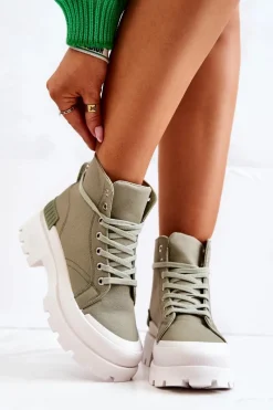 Online Boto Trapery Wiązane Zielone Faithfull