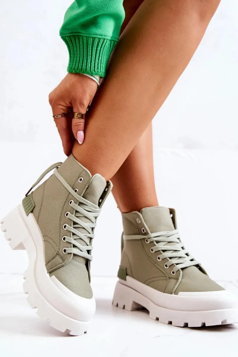 Online Boto Trapery Wiązane Zielone Faithfull