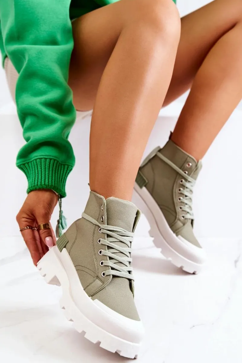 Online Boto Trapery Wiązane Zielone Faithfull