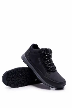 Clearance Big Star Shoes Trekkingowe Młodzieżowe Buty Big Star Wysokie Outdoor Czarne EE274816