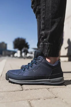 Outlet Trekkingowe Męskie Buty Big Star Wysokie Outdoor Granat EE174466 Męskie Trampki Męskie Big Star|Obuwie Trekkingowe Męskie