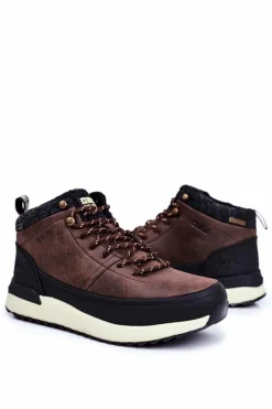 New Big Star Shoes Trekkingowe Męskie Buty Big Star Outdoor Brązowe GG174562