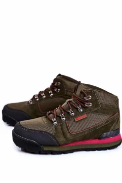 Hot Big Star Shoes Trekkingowe Męskie Buty Big Star Outdoor Khaki GG174200