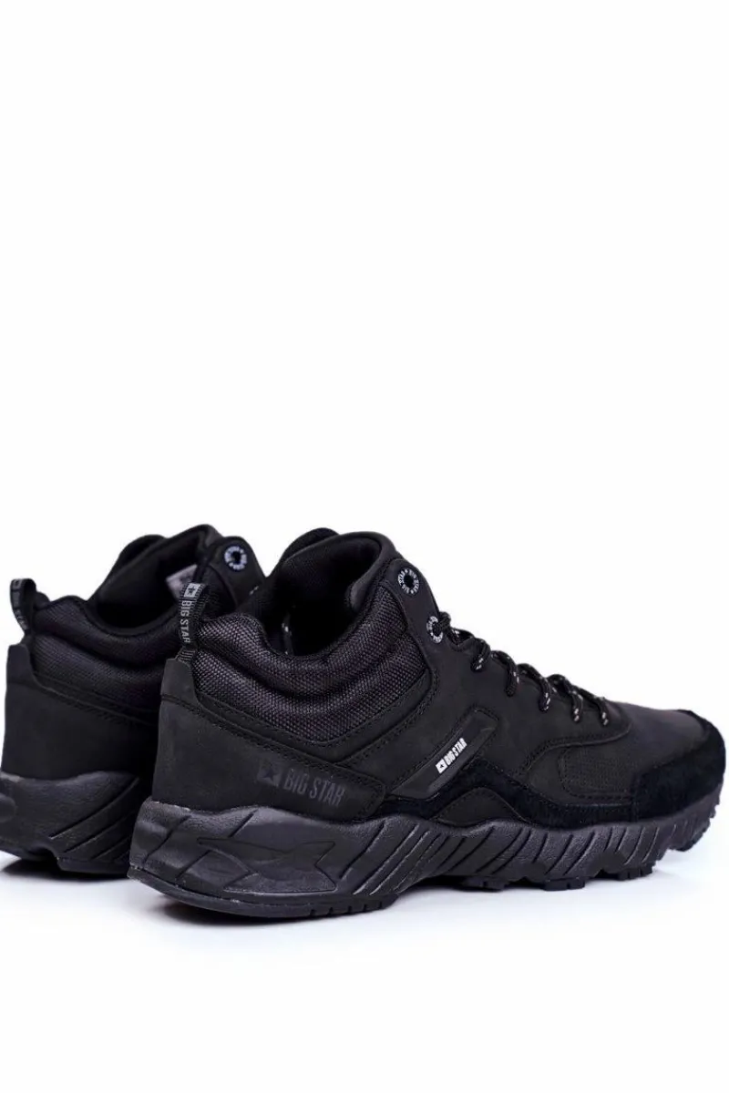 Online Big Star Shoes Trekkingowe Męskie Buty Big Star Outdoor Czarne GG174409