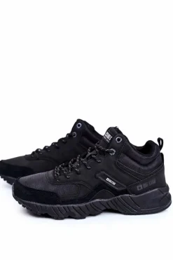 Online Big Star Shoes Trekkingowe Męskie Buty Big Star Outdoor Czarne GG174409