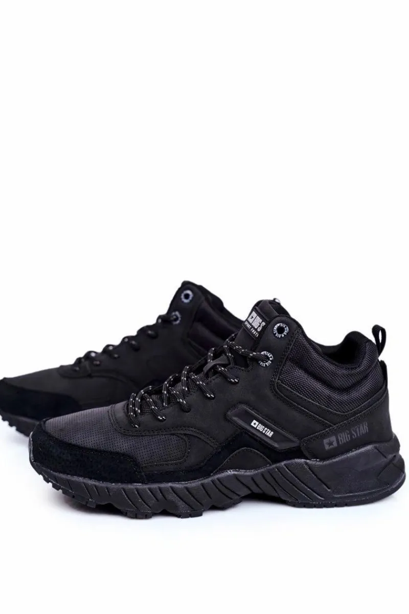 Online Big Star Shoes Trekkingowe Męskie Buty Big Star Outdoor Czarne GG174409