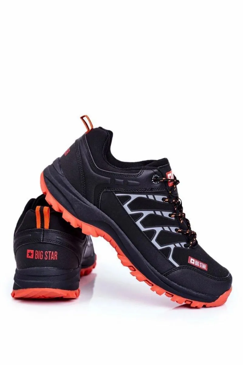 Obuwie Trekkingowe Męskie>Big Star Shoes Trekkingowe Męskie Buty Big Star Czarne GG174560