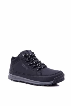 Online Trekkingowe Męskie Buty Big Star Wysokie Outdoor Czarne EE174465 Męskie Trampki Męskie Big Star|Obuwie Trekkingowe Męskie