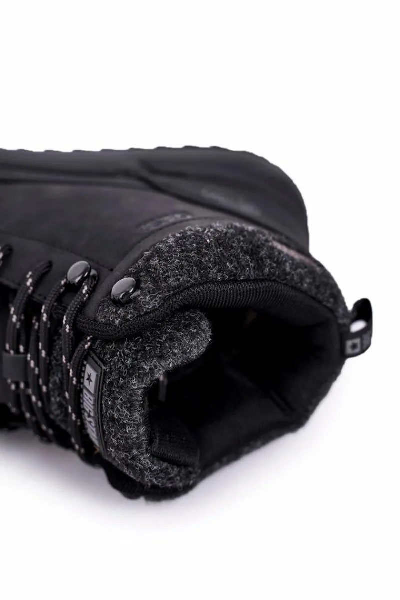 Discount Trekkingowe Męskie Buty Big Star Outdoor Czarne GG174563 Męskie Obuwie Trekkingowe Męskie