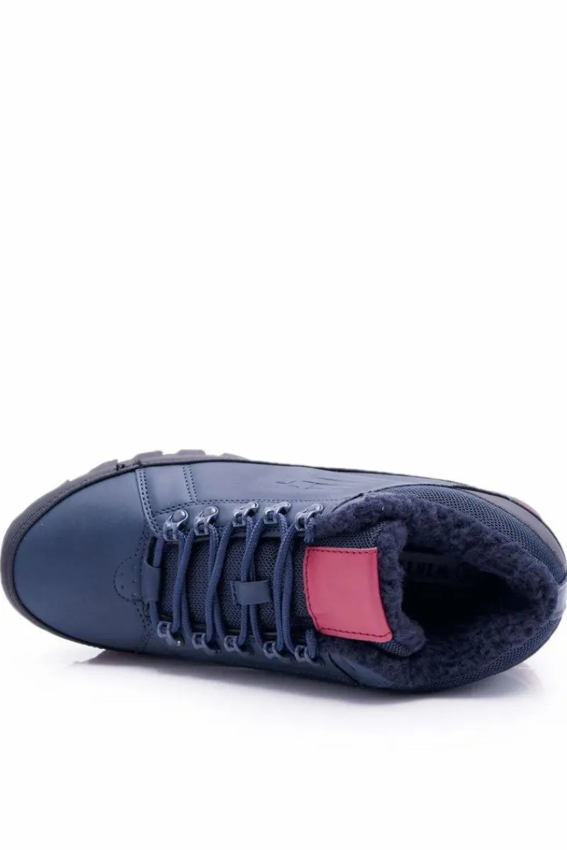 Boto Trekkingowe Męskie Buty Wysokie Outdoor Granatowe Noriginals