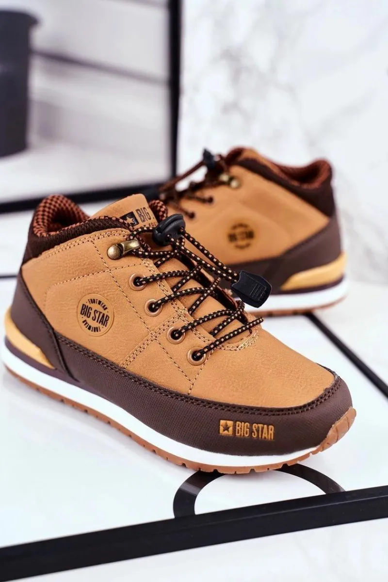 Outlet Trzewiki Dziecięce Big Star Camel GG374102 Dzieci Dziewczęce|Chłopięce